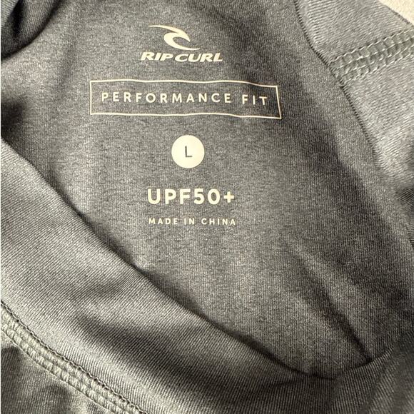 Rip Curl Swimwear UV Tee Performance Fit Mens Large Short Sleeve Black - Picture 3 of 7